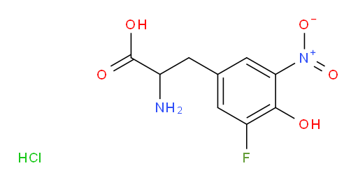 2-amino-3-(3-fluoro-4-hydroxy-5-nitrophenyl)propanoic acid hydrochloride