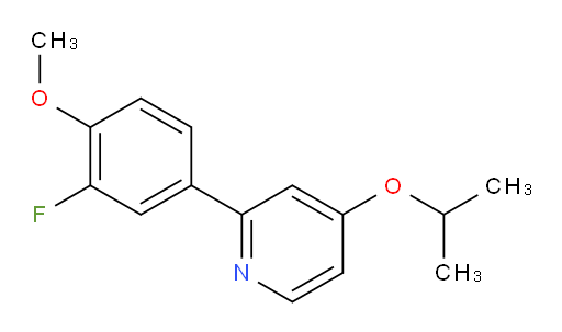 2-(3-fluoro-4-methoxyphenyl)-4-(propan-2-yloxy)pyridine