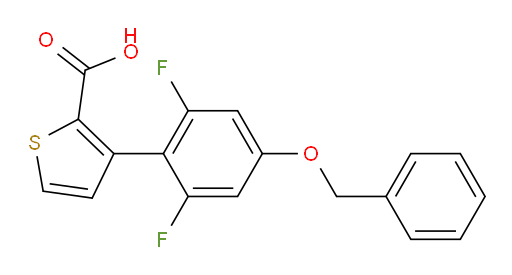 3-[4-(benzyloxy)-2,6-difluorophenyl]thiophene-2-carboxylic acid