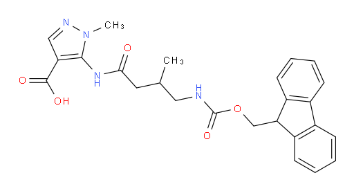 5-[4-({[(9H-fluoren-9-yl)methoxy]carbonyl}amino)-3-methylbutanamido]-1-methyl-1H-pyrazole-4-carboxylic acid