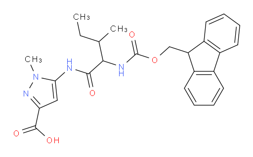 5-[2-({[(9H-fluoren-9-yl)methoxy]carbonyl}amino)-3-methylpentanamido]-1-methyl-1H-pyrazole-3-carboxylic acid