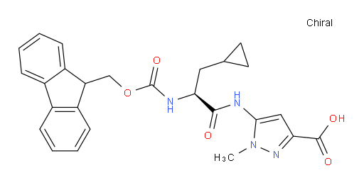 5-[(2S)-3-cyclopropyl-2-({[(9H-fluoren-9-yl)methoxy]carbonyl}amino)propanamido]-1-methyl-1H-pyrazole-3-carboxylic acid