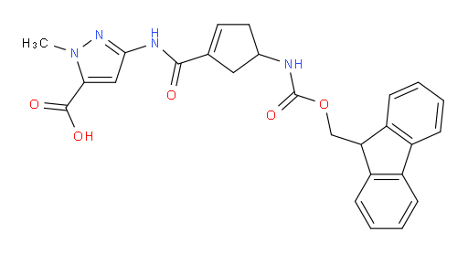 3-[4-({[(9H-fluoren-9-yl)methoxy]carbonyl}amino)cyclopent-1-ene-1-amido]-1-methyl-1H-pyrazole-5-carboxylic acid