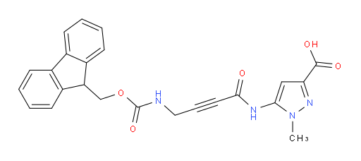 5-[4-({[(9H-fluoren-9-yl)methoxy]carbonyl}amino)but-2-ynamido]-1-methyl-1H-pyrazole-3-carboxylic acid
