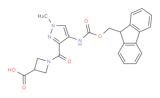 1-[4-({[(9H-fluoren-9-yl)methoxy]carbonyl}amino)-1-methyl-1H-pyrazole-3-carbonyl]azetidine-3-carboxylic acid