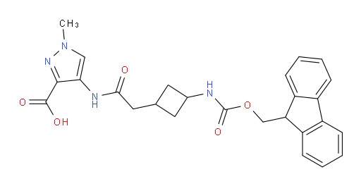 4-{2-[3-({[(9H-fluoren-9-yl)methoxy]carbonyl}amino)cyclobutyl]acetamido}-1-methyl-1H-pyrazole-3-carboxylic acid