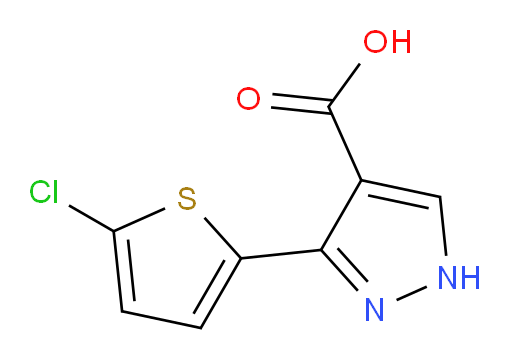3-(5-chlorothiophen-2-yl)-1H-pyrazole-4-carboxylic acid