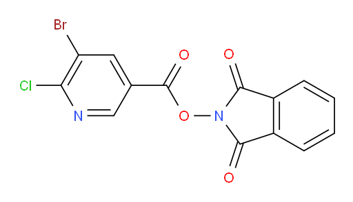 1,3-dioxo-2,3-dihydro-1H-isoindol-2-yl 5-bromo-6-chloropyridine-3-carboxylate