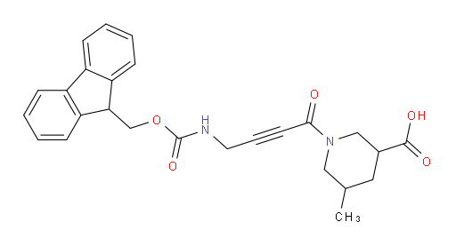 1-[4-({[(9H-fluoren-9-yl)methoxy]carbonyl}amino)but-2-ynoyl]-5-methylpiperidine-3-carboxylic acid