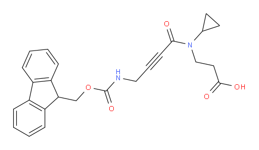 3-[N-cyclopropyl-4-({[(9H-fluoren-9-yl)methoxy]carbonyl}amino)but-2-ynamido]propanoic acid