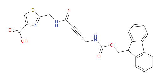 2-{[4-({[(9H-fluoren-9-yl)methoxy]carbonyl}amino)but-2-ynamido]methyl}-1,3-thiazole-4-carboxylic acid
