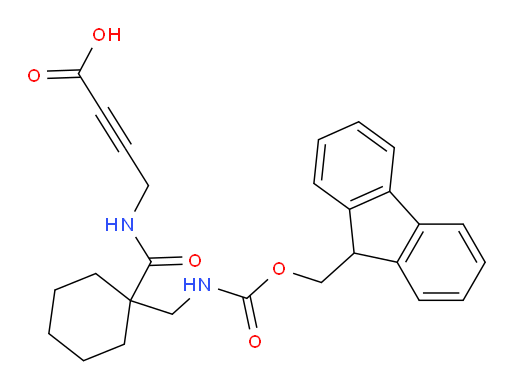 4-({1-[({[(9H-fluoren-9-yl)methoxy]carbonyl}amino)methyl]cyclohexyl}formamido)but-2-ynoic acid