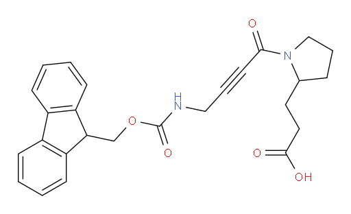 3-{1-[4-({[(9H-fluoren-9-yl)methoxy]carbonyl}amino)but-2-ynoyl]pyrrolidin-2-yl}propanoic acid