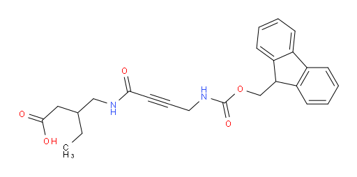 3-{[4-({[(9H-fluoren-9-yl)methoxy]carbonyl}amino)but-2-ynamido]methyl}pentanoic acid