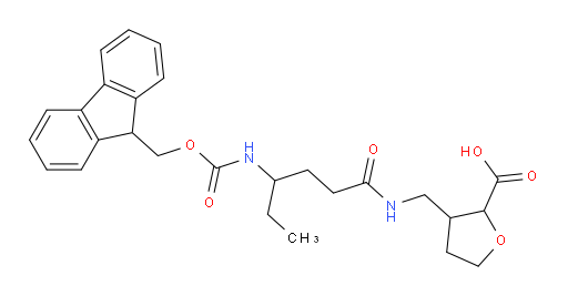 3-{[4-({[(9H-fluoren-9-yl)methoxy]carbonyl}amino)hexanamido]methyl}oxolane-2-carboxylic acid