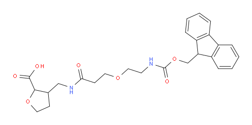 3-({3-[2-({[(9H-fluoren-9-yl)methoxy]carbonyl}amino)ethoxy]propanamido}methyl)oxolane-2-carboxylic acid