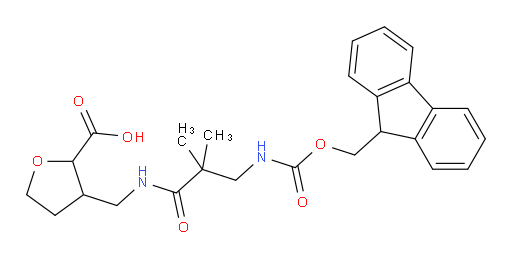 3-{[3-({[(9H-fluoren-9-yl)methoxy]carbonyl}amino)-2,2-dimethylpropanamido]methyl}oxolane-2-carboxylic acid