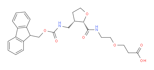 rac-3-(2-{[(2R,3R)-3-[({[(9H-fluoren-9-yl)methoxy]carbonyl}amino)methyl]oxolan-2-yl]formamido}ethoxy)propanoic acid