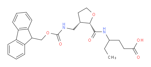 rac-4-{[(2R,3R)-3-[({[(9H-fluoren-9-yl)methoxy]carbonyl}amino)methyl]oxolan-2-yl]formamido}hexanoic acid