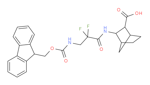 3-[3-({[(9H-fluoren-9-yl)methoxy]carbonyl}amino)-2,2-difluoropropanamido]bicyclo[2.2.1]heptane-2-carboxylic acid