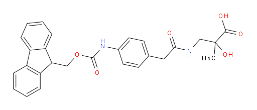 3-{2-[4-({[(9H-fluoren-9-yl)methoxy]carbonyl}amino)phenyl]acetamido}-2-hydroxy-2-methylpropanoic acid