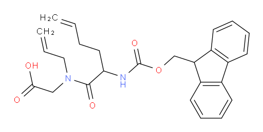 2-[2-({[(9H-fluoren-9-yl)methoxy]carbonyl}amino)-N-(prop-2-en-1-yl)hex-5-enamido]acetic acid