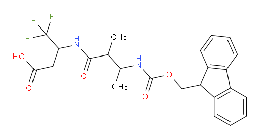 3-[3-({[(9H-fluoren-9-yl)methoxy]carbonyl}amino)-2-methylbutanamido]-4,4,4-trifluorobutanoic acid