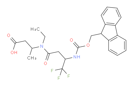 3-[N-ethyl-3-({[(9H-fluoren-9-yl)methoxy]carbonyl}amino)-4,4,4-trifluorobutanamido]butanoic acid