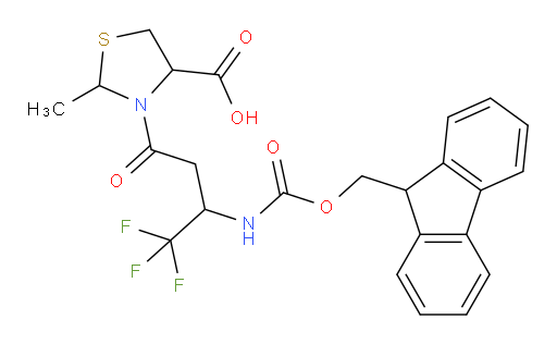 3-[3-({[(9H-fluoren-9-yl)methoxy]carbonyl}amino)-4,4,4-trifluorobutanoyl]-2-methyl-1,3-thiazolidine-4-carboxylic acid