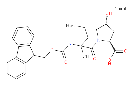 (2R,4R)-1-[2-({[(9H-fluoren-9-yl)methoxy]carbonyl}amino)-2-methylpentanoyl]-4-hydroxypyrrolidine-2-carboxylic acid