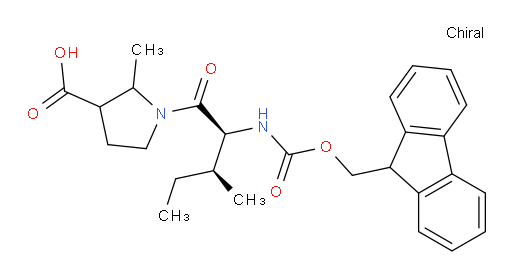 1-[(2S,3S)-2-({[(9H-fluoren-9-yl)methoxy]carbonyl}amino)-3-methylpentanoyl]-2-methylpyrrolidine-3-carboxylic acid