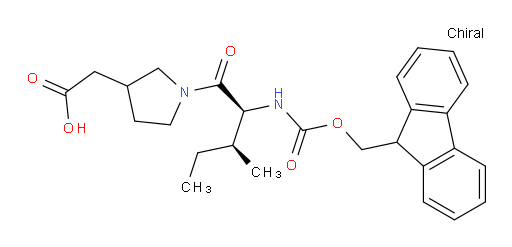 2-{1-[(2S,3S)-2-({[(9H-fluoren-9-yl)methoxy]carbonyl}amino)-3-methylpentanoyl]pyrrolidin-3-yl}acetic acid