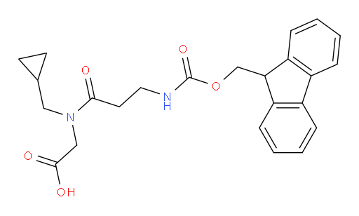 2-[N-(cyclopropylmethyl)-3-({[(9H-fluoren-9-yl)methoxy]carbonyl}amino)propanamido]acetic acid