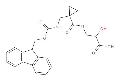 3-({1-[({[(9H-fluoren-9-yl)methoxy]carbonyl}amino)methyl]cyclopropyl}formamido)-2-hydroxypropanoic acid