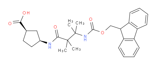 rac-(1R,3S)-3-[3-({[(9H-fluoren-9-yl)methoxy]carbonyl}amino)-2,2,3-trimethylbutanamido]cyclopentane-1-carboxylic acid