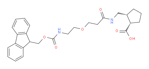 rac-(1R,2S)-2-({3-[2-({[(9H-fluoren-9-yl)methoxy]carbonyl}amino)ethoxy]propanamido}methyl)cyclopentane-1-carboxylic acid