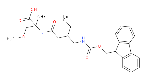2-{3-[({[(9H-fluoren-9-yl)methoxy]carbonyl}amino)methyl]pentanamido}-3-methoxy-2-methylpropanoic acid