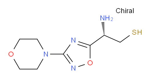(2S)-2-amino-2-[3-(morpholin-4-yl)-1,2,4-oxadiazol-5-yl]ethane-1-thiol