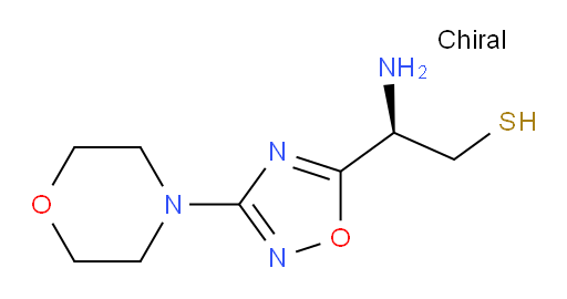 (2R)-2-amino-2-[3-(morpholin-4-yl)-1,2,4-oxadiazol-5-yl]ethane-1-thiol
