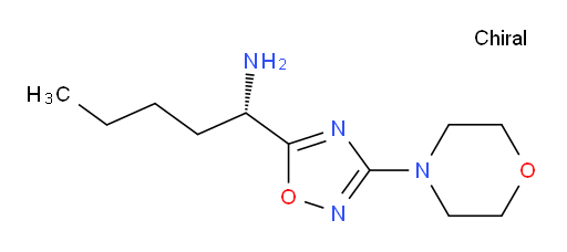 (1S)-1-[3-(morpholin-4-yl)-1,2,4-oxadiazol-5-yl]pentan-1-amine
