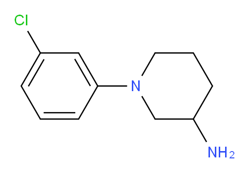 1-(3-chlorophenyl)piperidin-3-amine