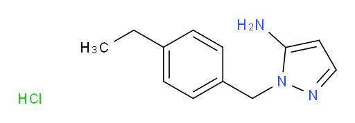 1-[(4-ethylphenyl)methyl]-1H-pyrazol-5-amine hydrochloride