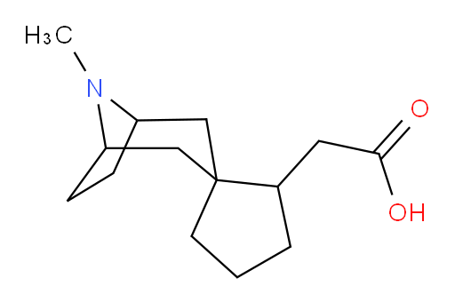 2-{8-methyl-8-azaspiro[bicyclo[3.2.1]octane-3,1'-cyclopentane]-2'-yl}acetic acid