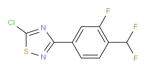 5-chloro-3-[4-(difluoromethyl)-3-fluorophenyl]-1,2,4-thiadiazole