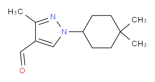 1-(4,4-dimethylcyclohexyl)-3-methyl-1H-pyrazole-4-carbaldehyde