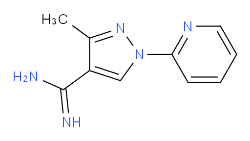 3-methyl-1-(pyridin-2-yl)-1H-pyrazole-4-carboximidamide