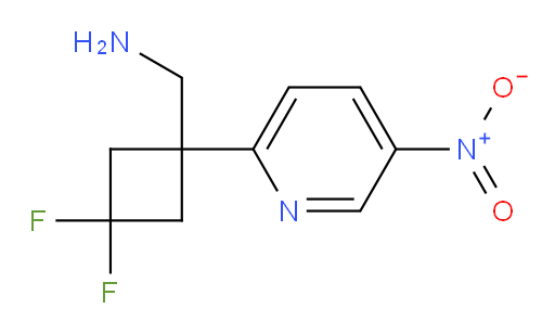 [3,3-difluoro-1-(5-nitropyridin-2-yl)cyclobutyl]methanamine