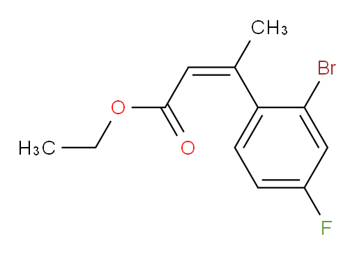 ethyl (2Z)-3-(2-bromo-4-fluorophenyl)but-2-enoate
