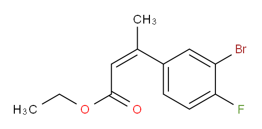 ethyl (2Z)-3-(3-bromo-4-fluorophenyl)but-2-enoate