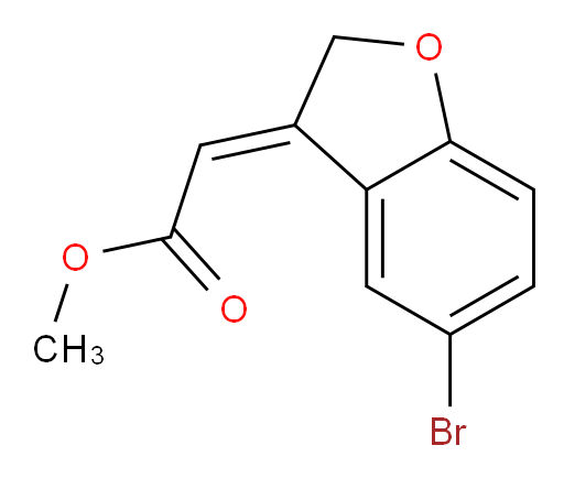 methyl 2-[(3E)-5-bromo-2,3-dihydro-1-benzofuran-3-ylidene]acetate